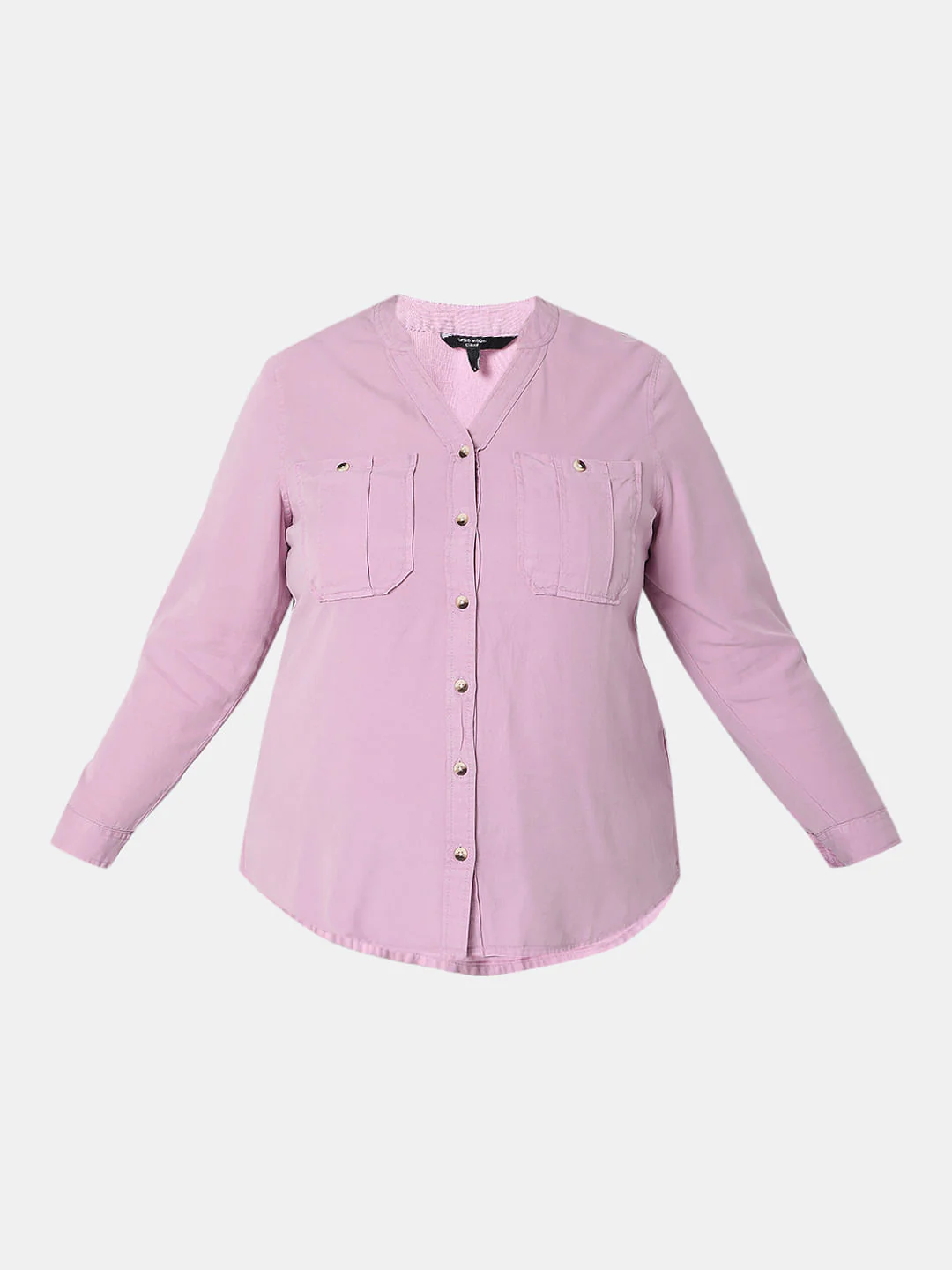 Curve Lavender V-Neck Shirt - Image 7