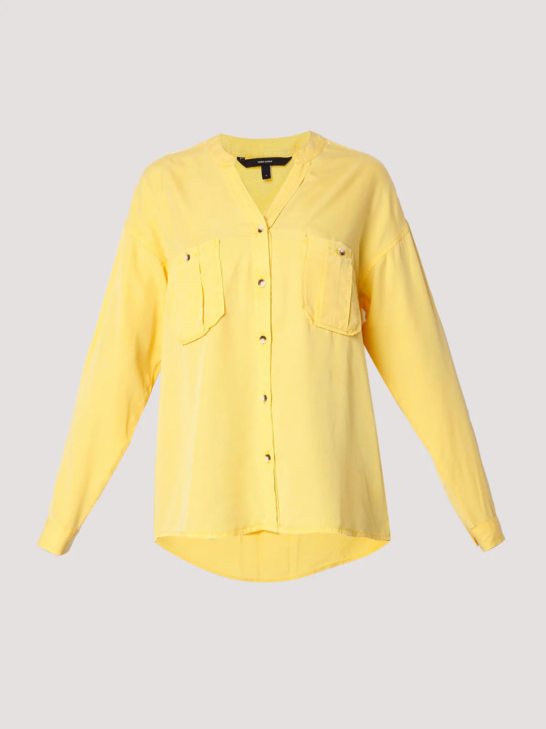 Yellow Solid Shirt - Image 7