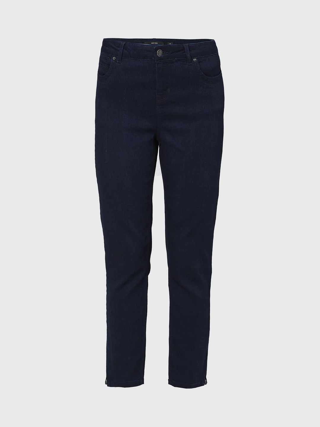 Dark Blue Mid Rise Skinny Jeans - Image 7