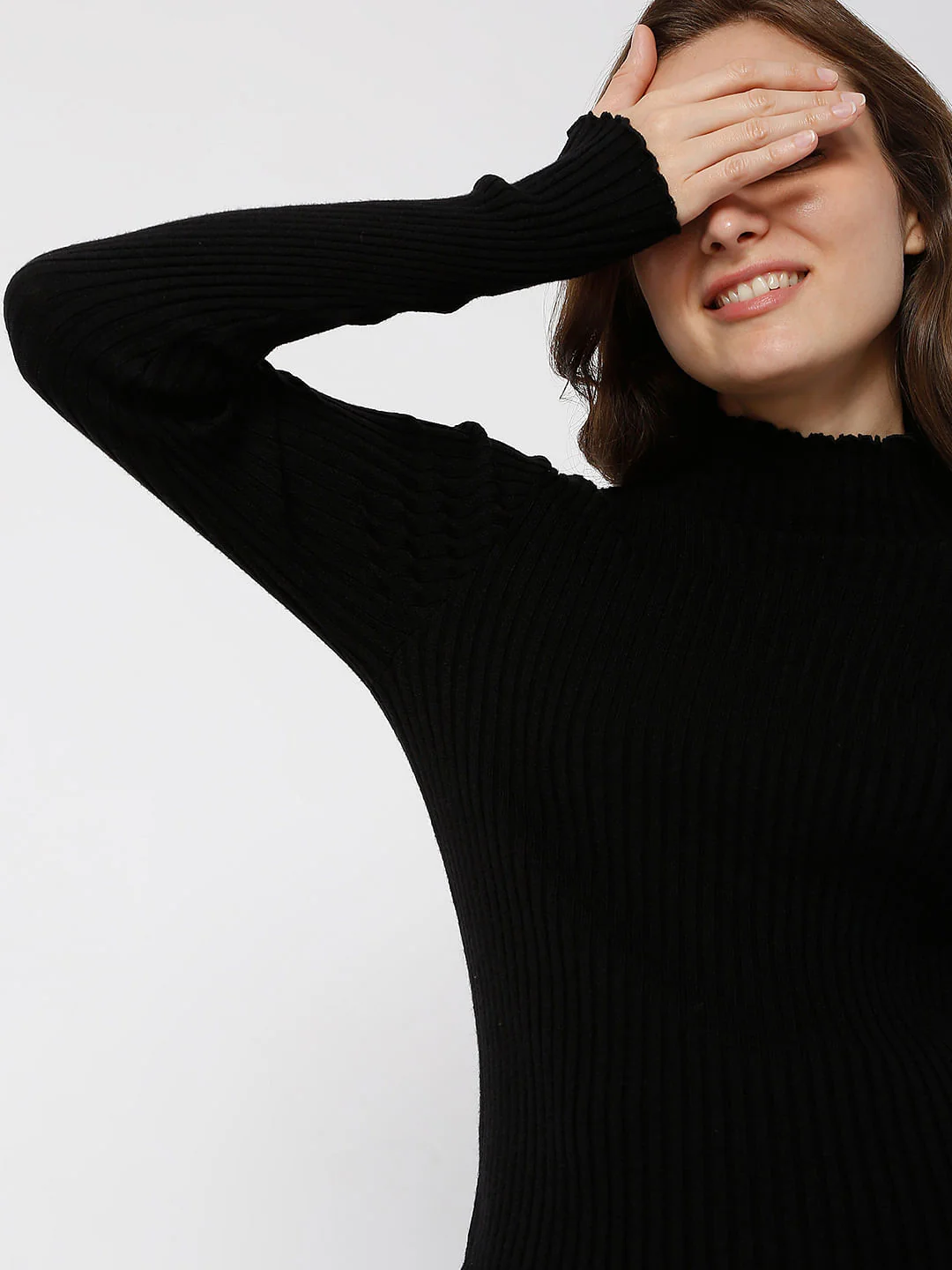 Black Ribbed Top - Image 6