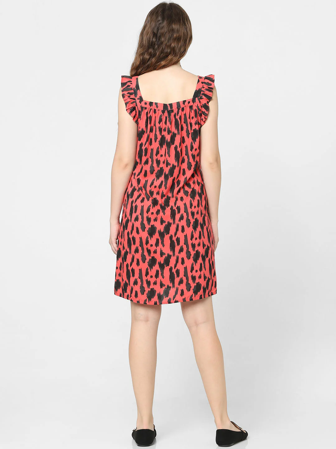 Pink Abstract Print Dress - Image 3