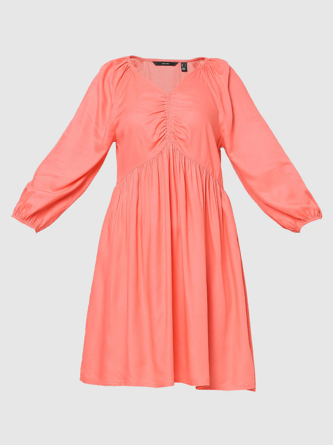 Red Ruched Dress - Image 5