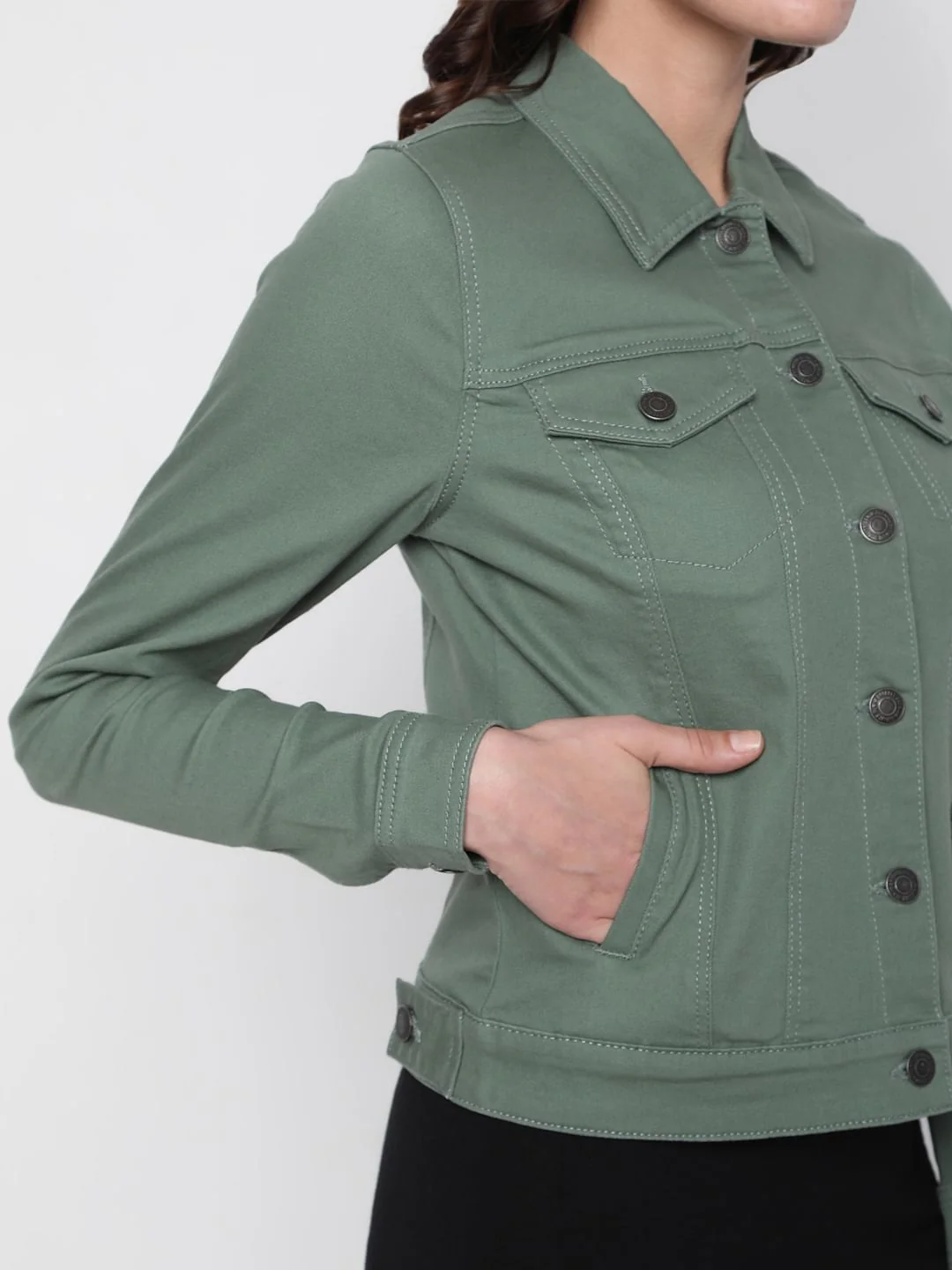 Green Twill Jacket - Image 6
