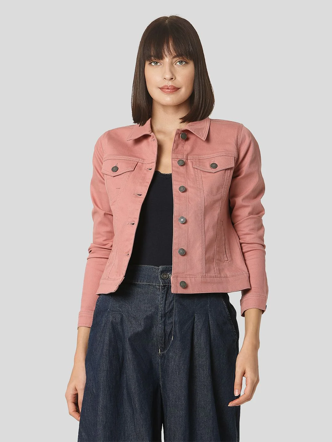 Pink Denim Jacket - Image 2