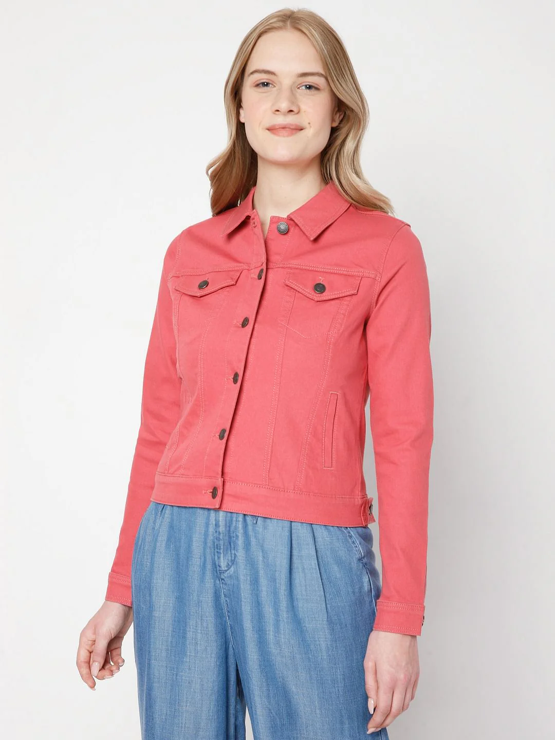 Coral Twill Jacket - Image 2