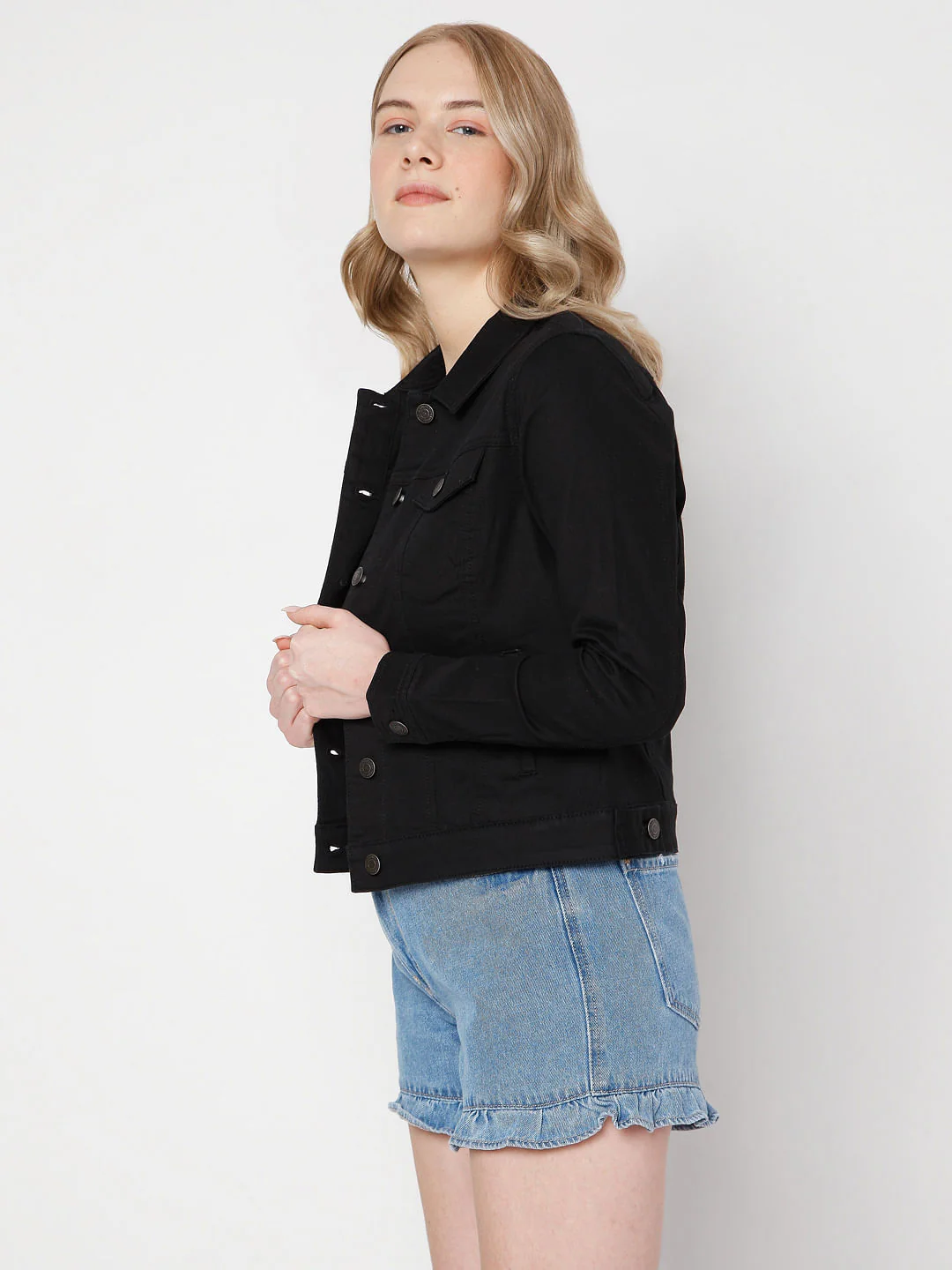 Black Denim Jacket - Image 3