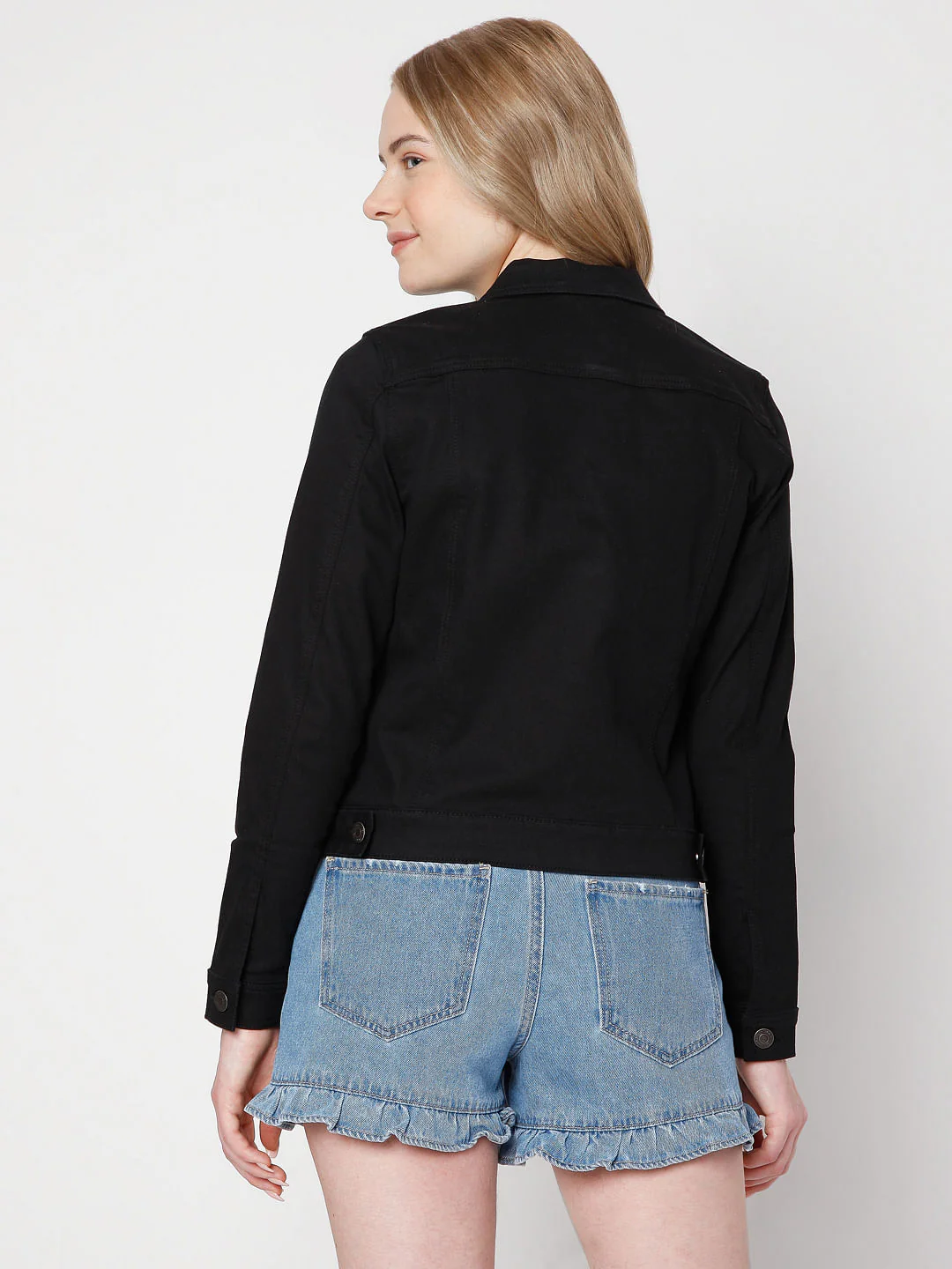 Black Denim Jacket - Image 4