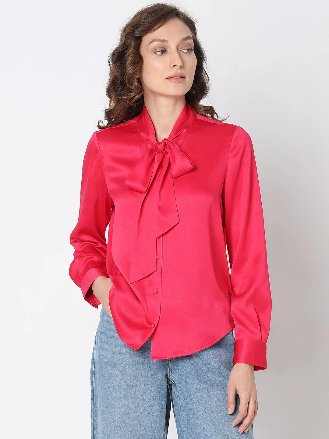 Pink Satin Top - Image 2