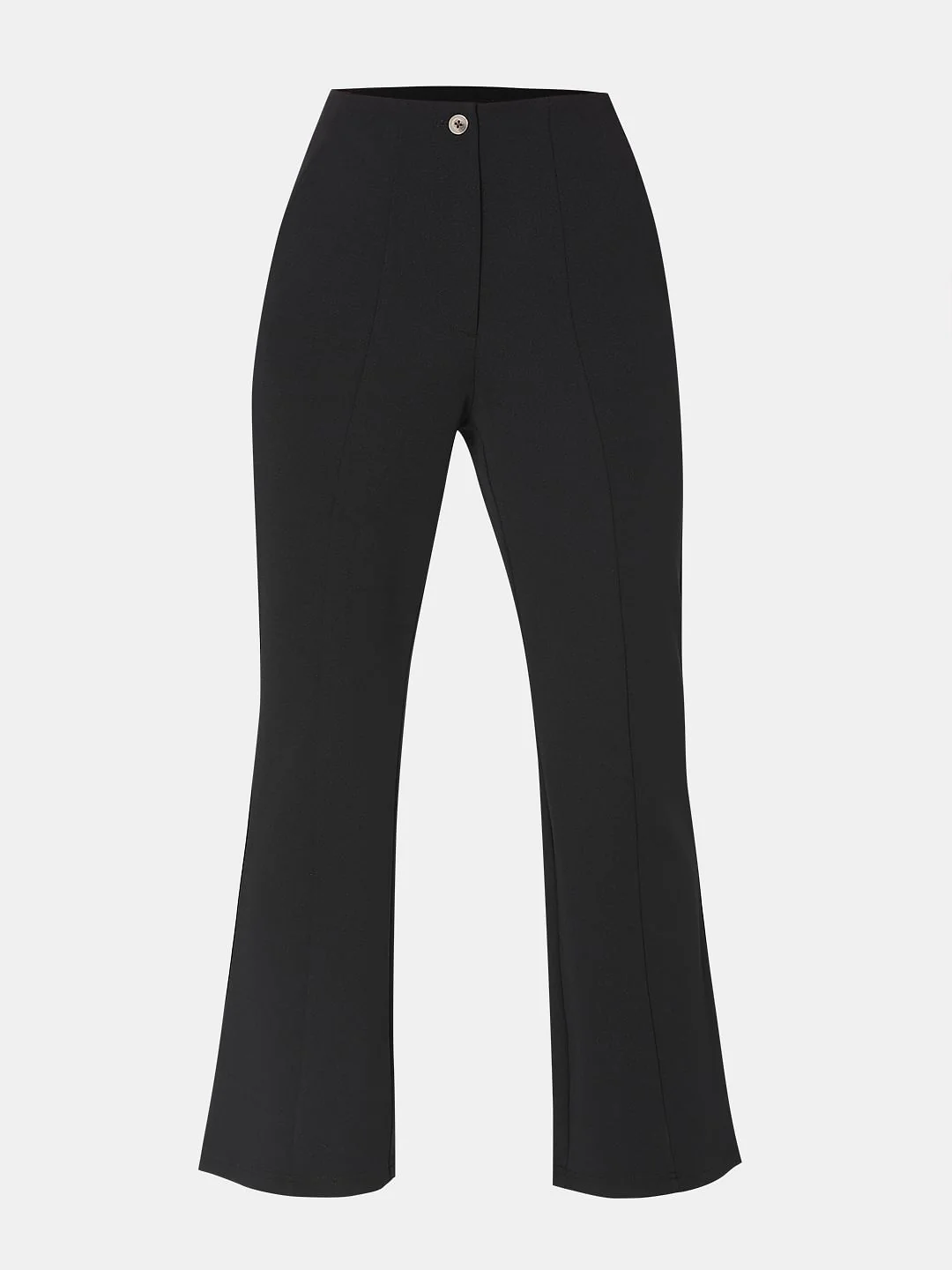 Black High Rise Flared Pants - Image 7