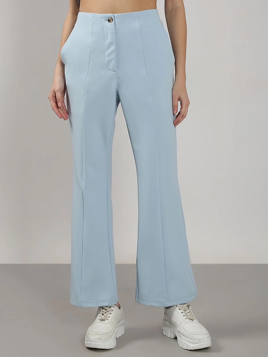 Light Blue Flared Pants - Image 2