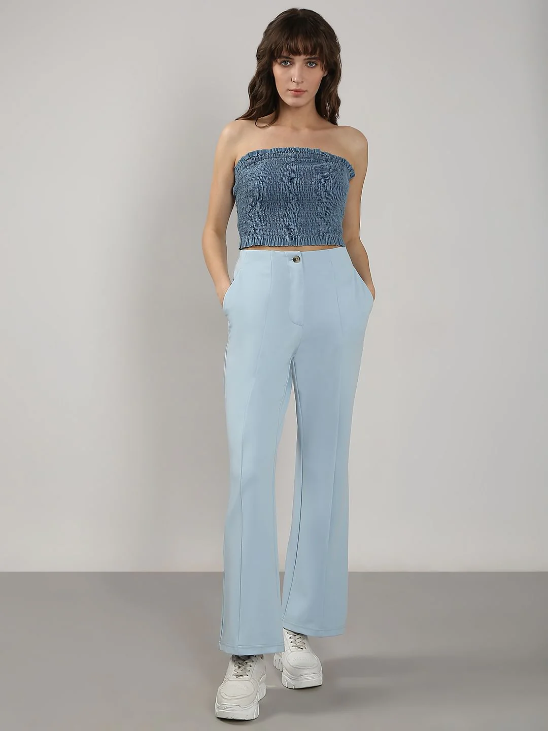 Light Blue Flared Pants - Image 5