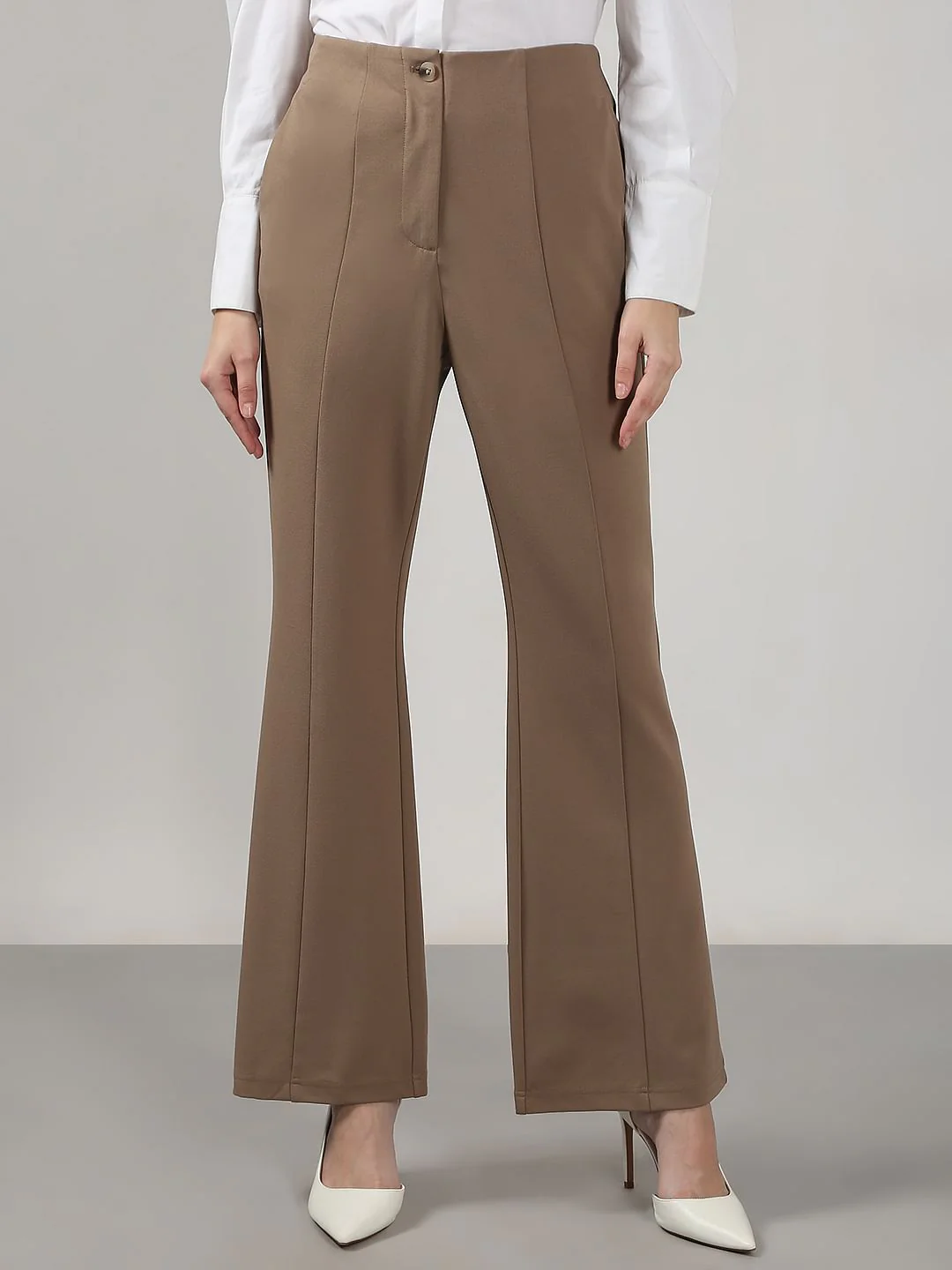 Brown Flared Pants - Image 2
