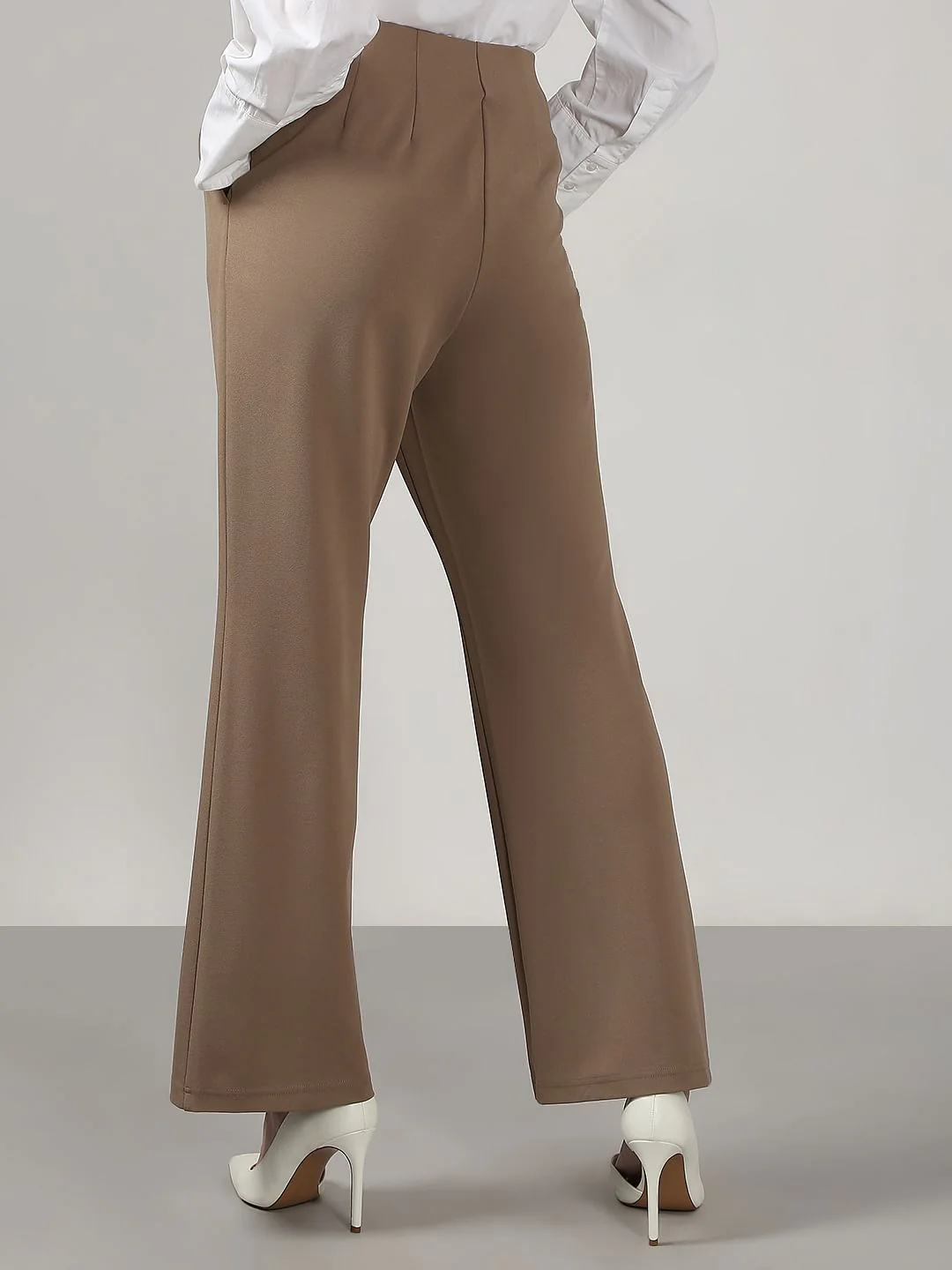 Brown Flared Pants - Image 4