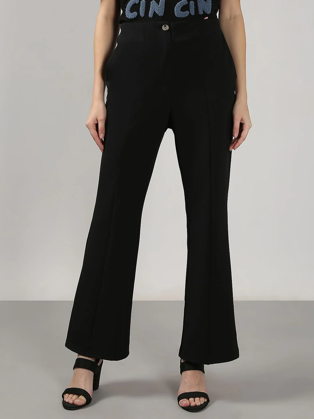 Black Flared Pants - Image 2