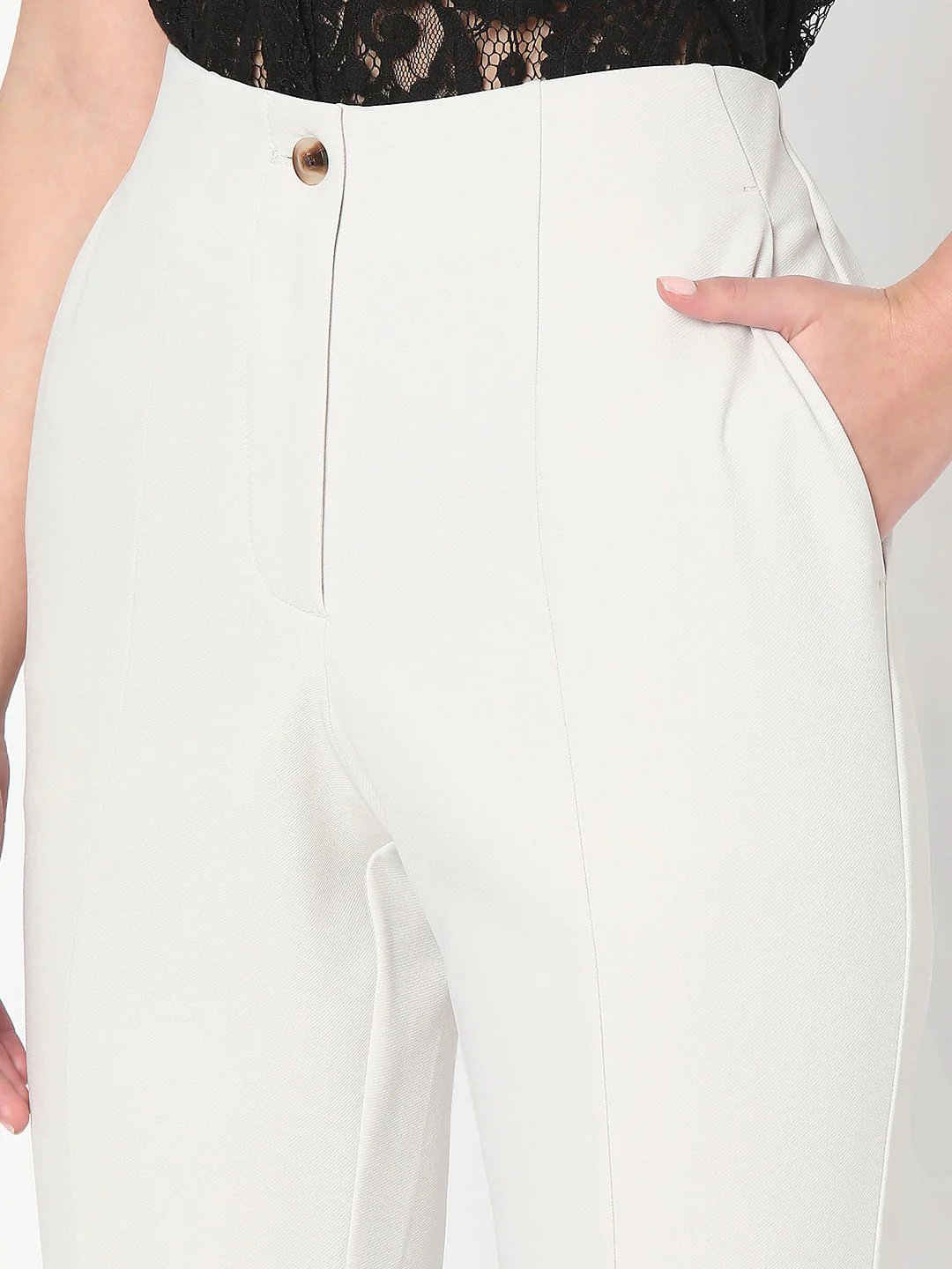 Off-White High Rise Flared Pants - Image 8
