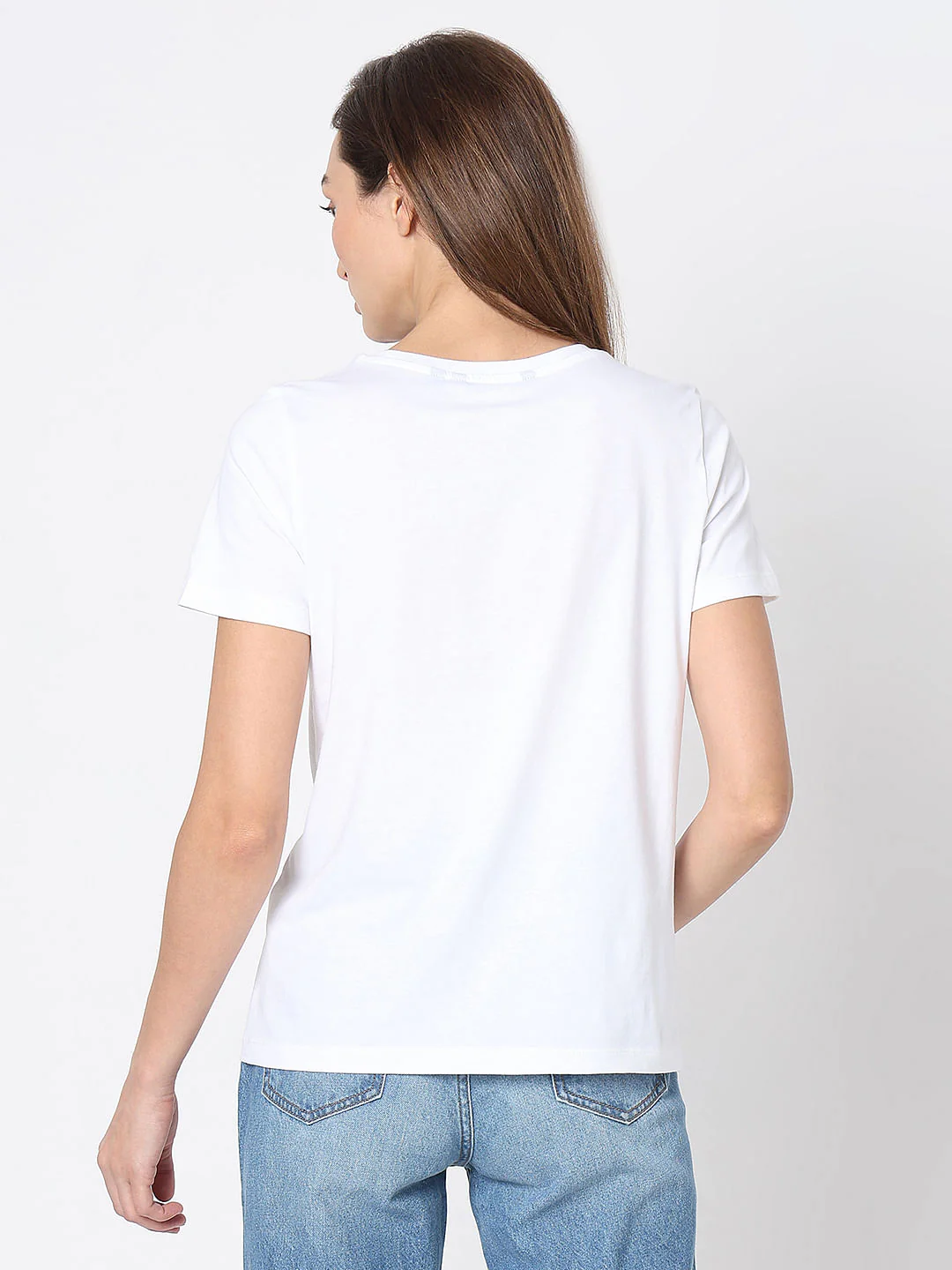 White Sketchface Cotton T-Shirt - Image 4