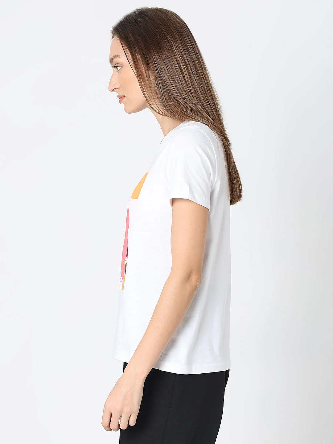 White Graphic Print T-Shirt - Image 3