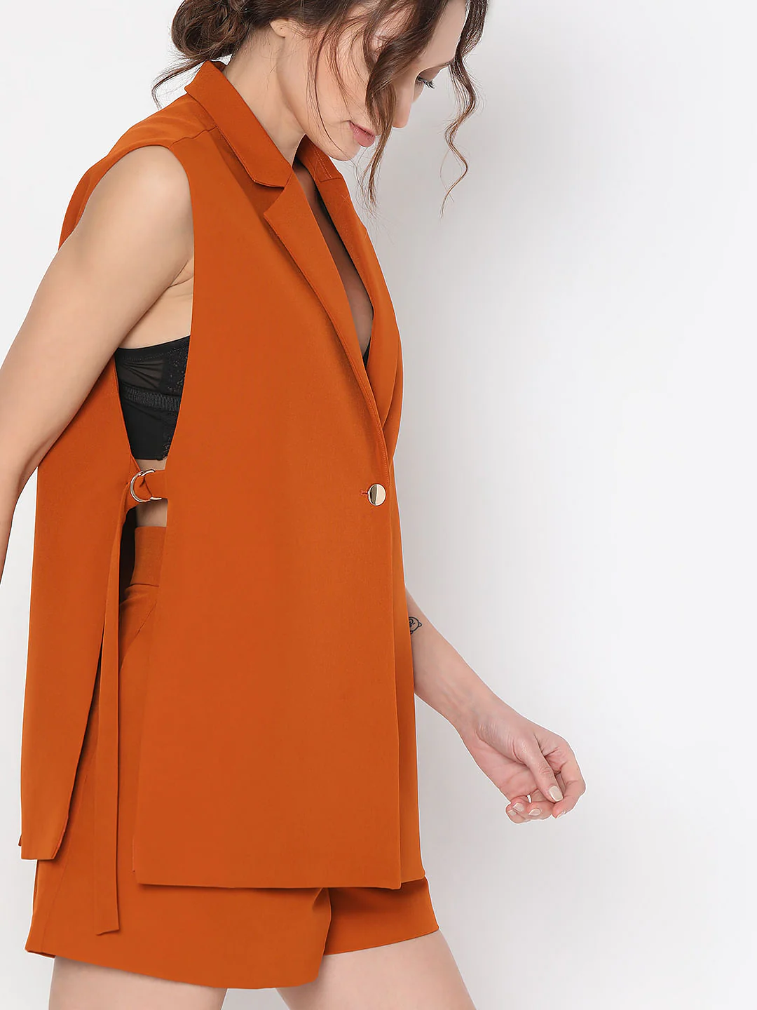Orange Co-Ord Set Blazer - Image 6