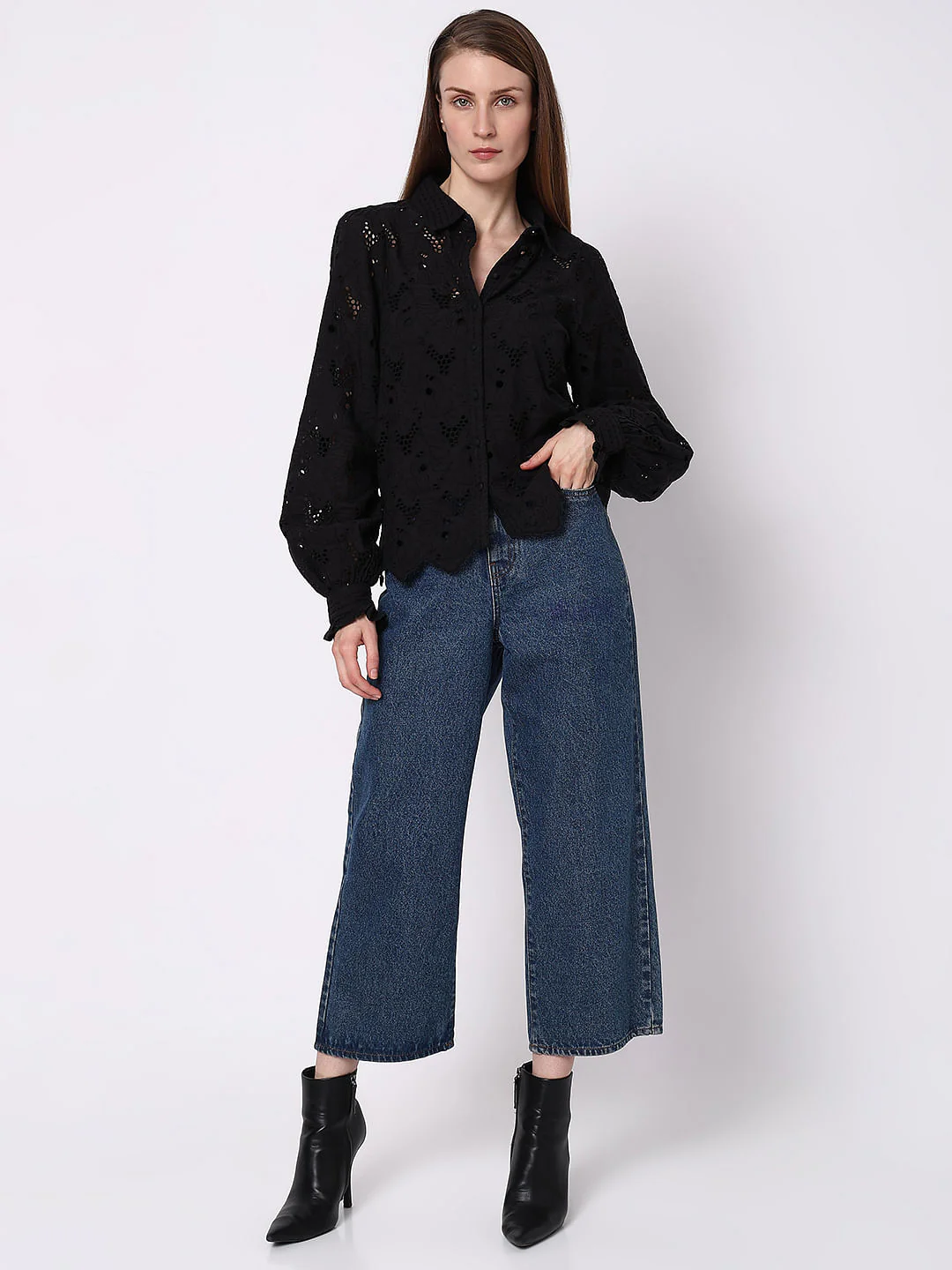 Black Lace Shirt - Image 5
