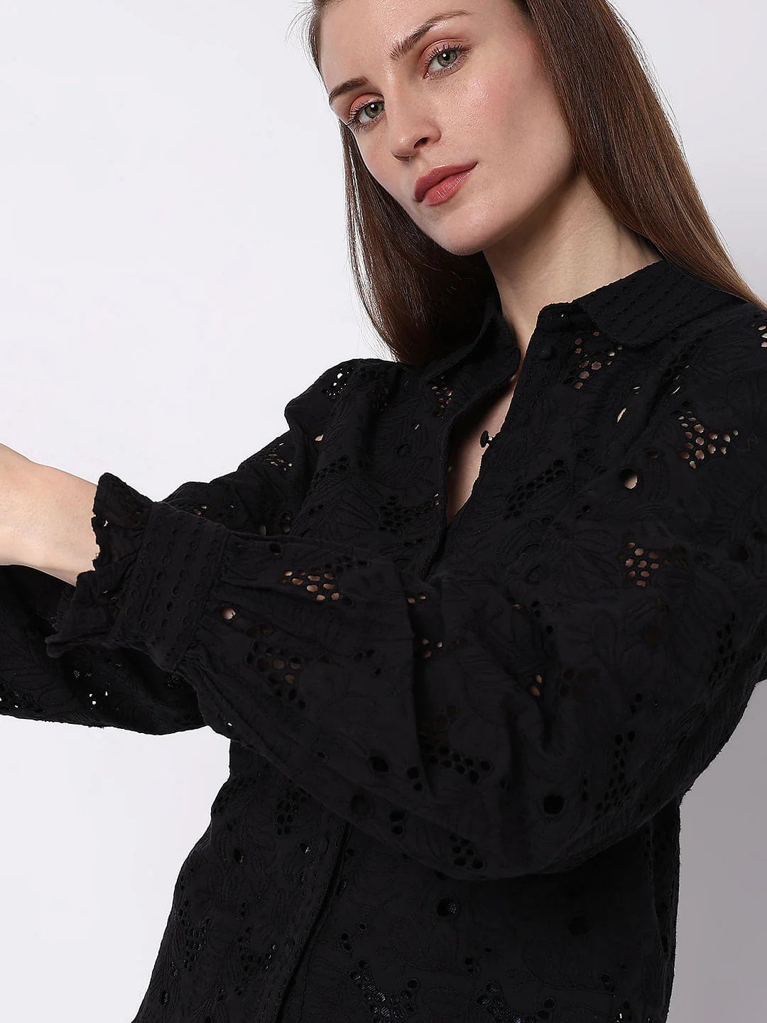 Black Lace Shirt - Image 6