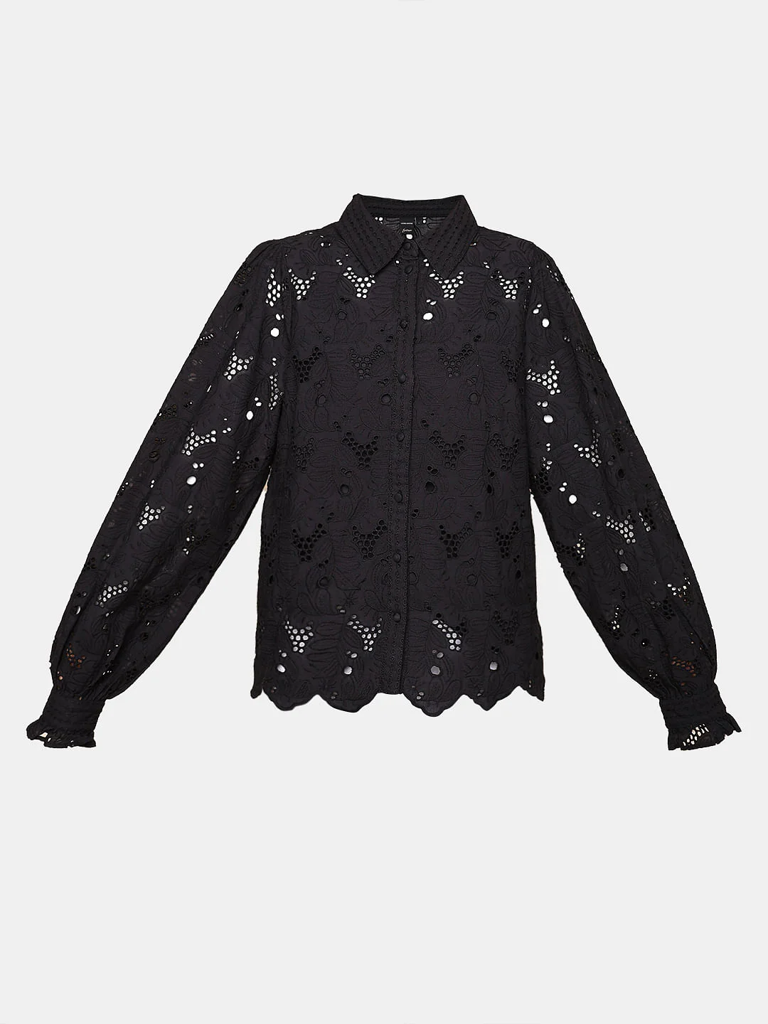 Black Lace Shirt - Image 7