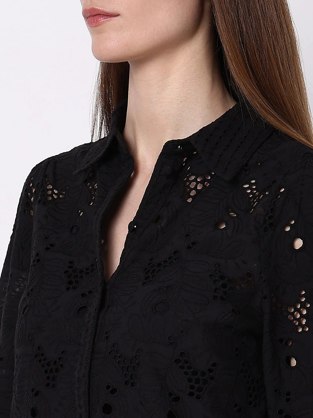 Black Lace Shirt - Image 8