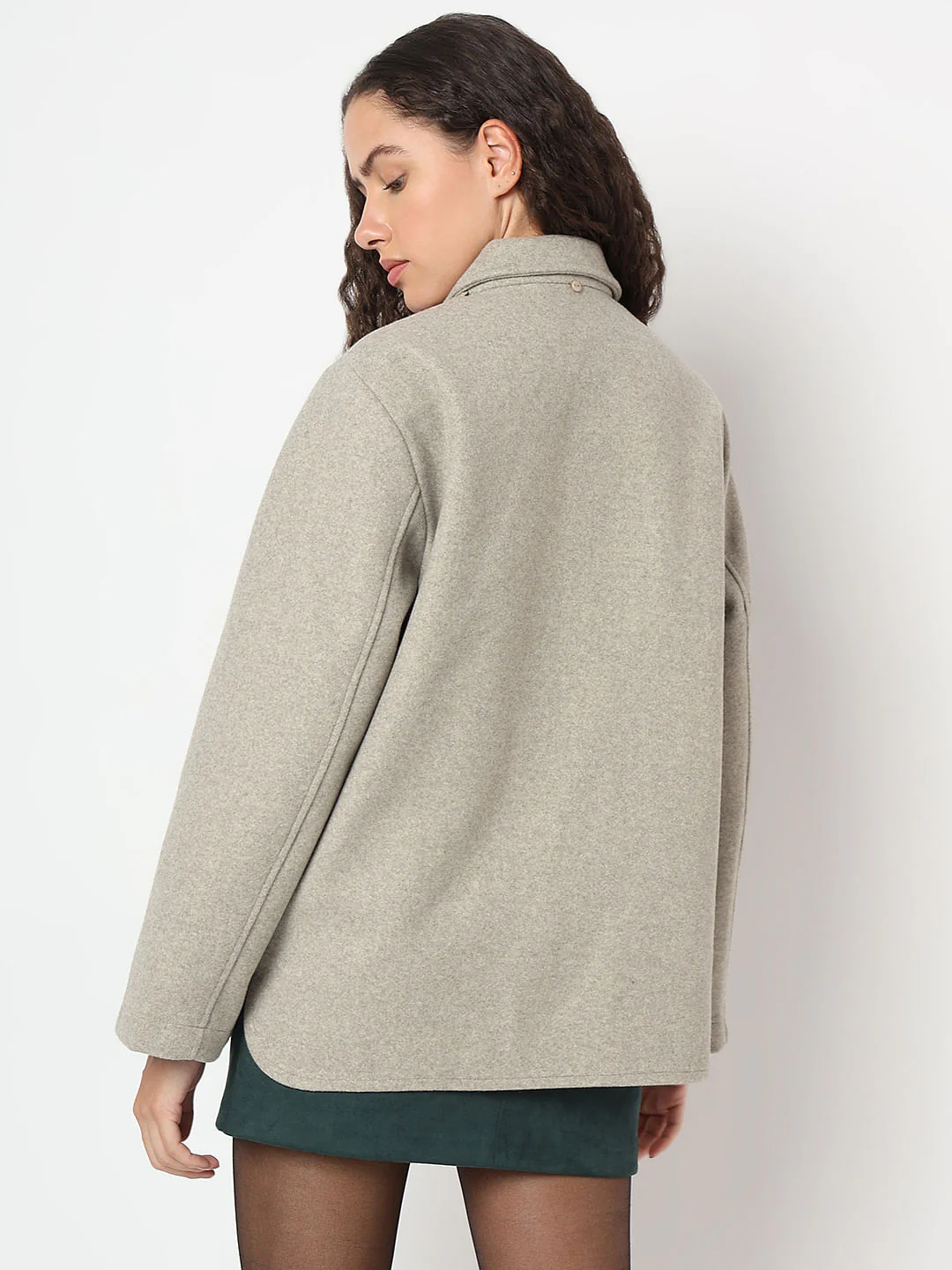 Grey Trench Coat - Image 4