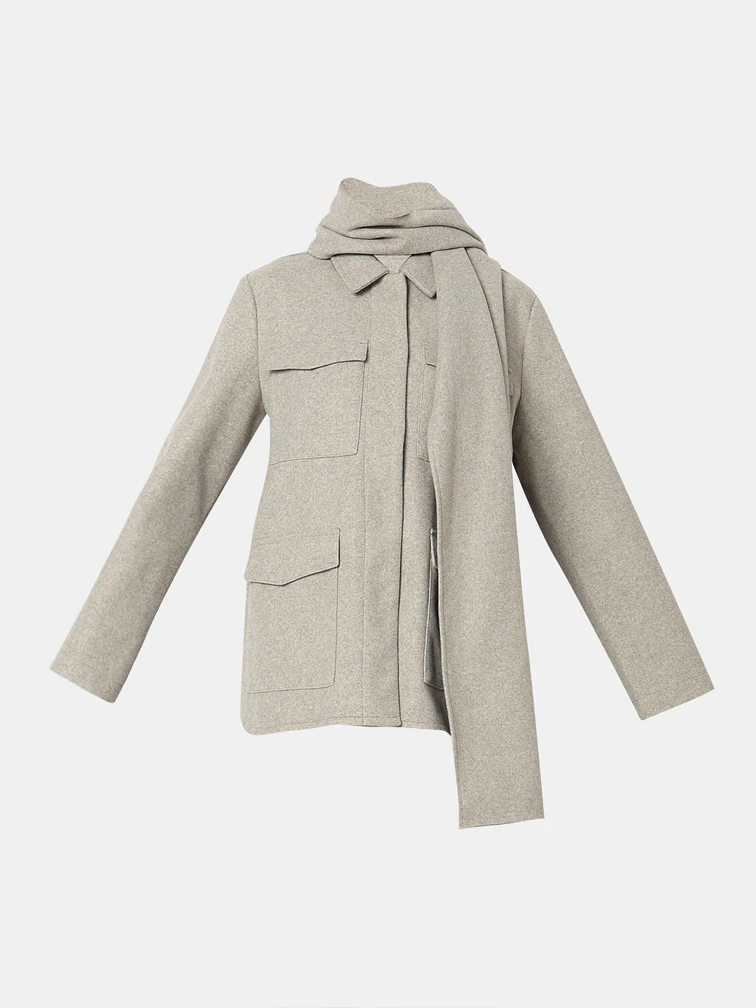 Grey Trench Coat - Image 7
