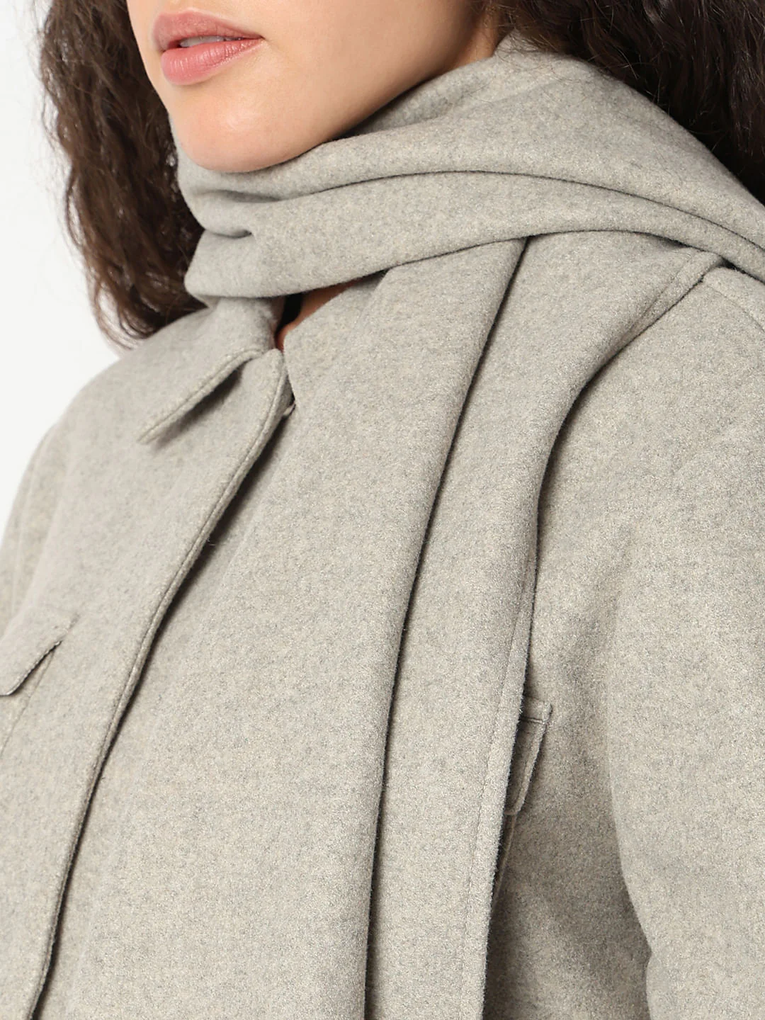 Grey Trench Coat - Image 8