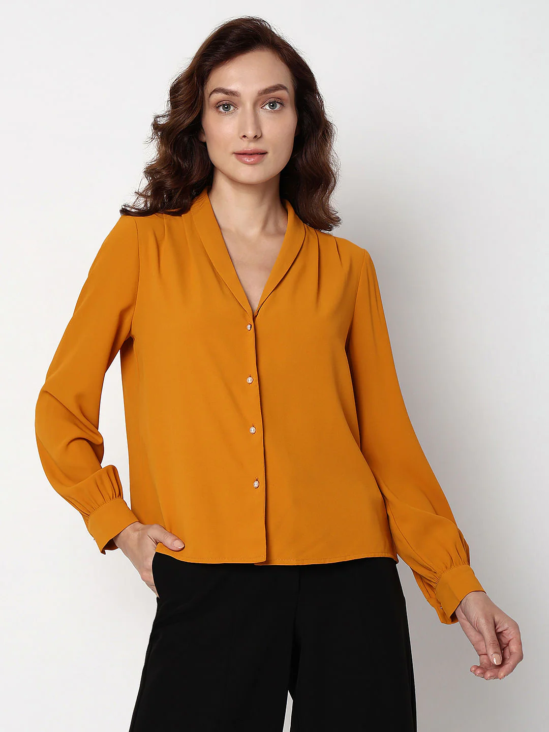 Mustard Full Sleeves Top - Image 2