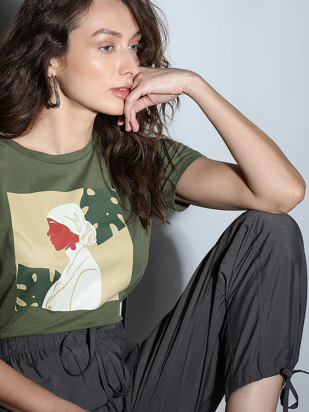 Green Graphic Print T-Shirt