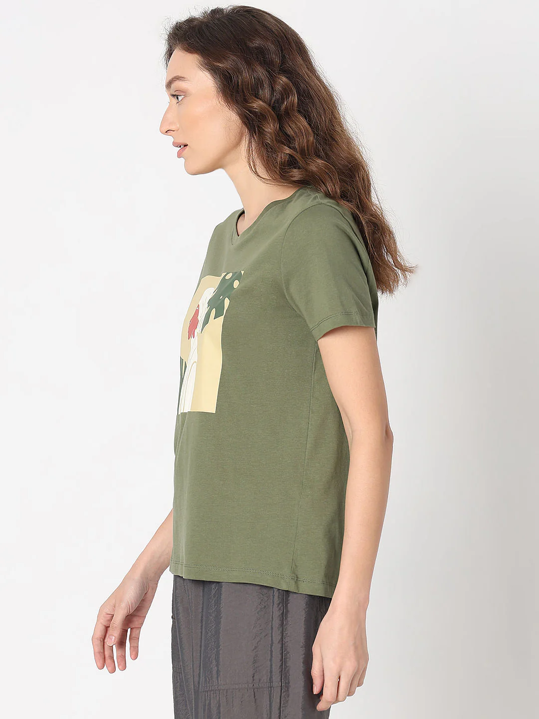Green Graphic Print T-Shirt - Image 3