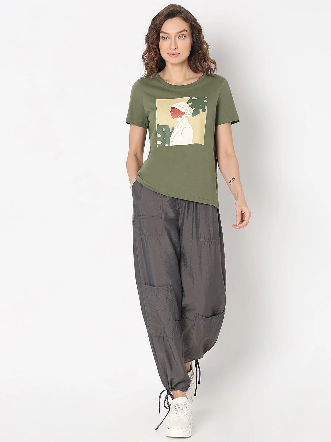 Green Graphic Print T-Shirt - Image 5