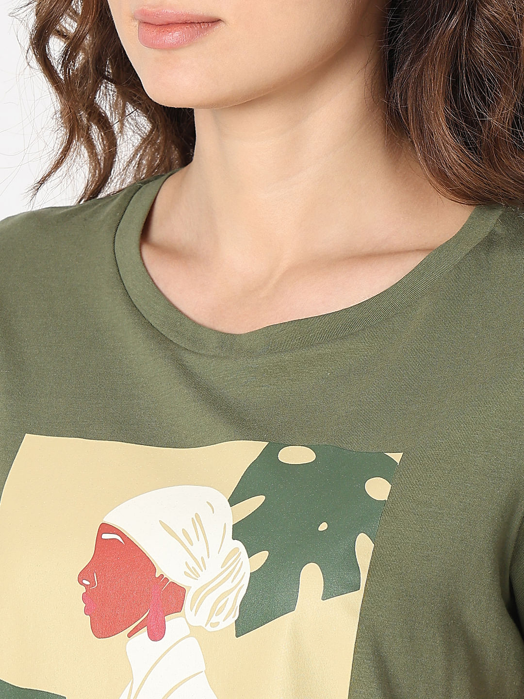 Green Graphic Print T-Shirt - Image 8