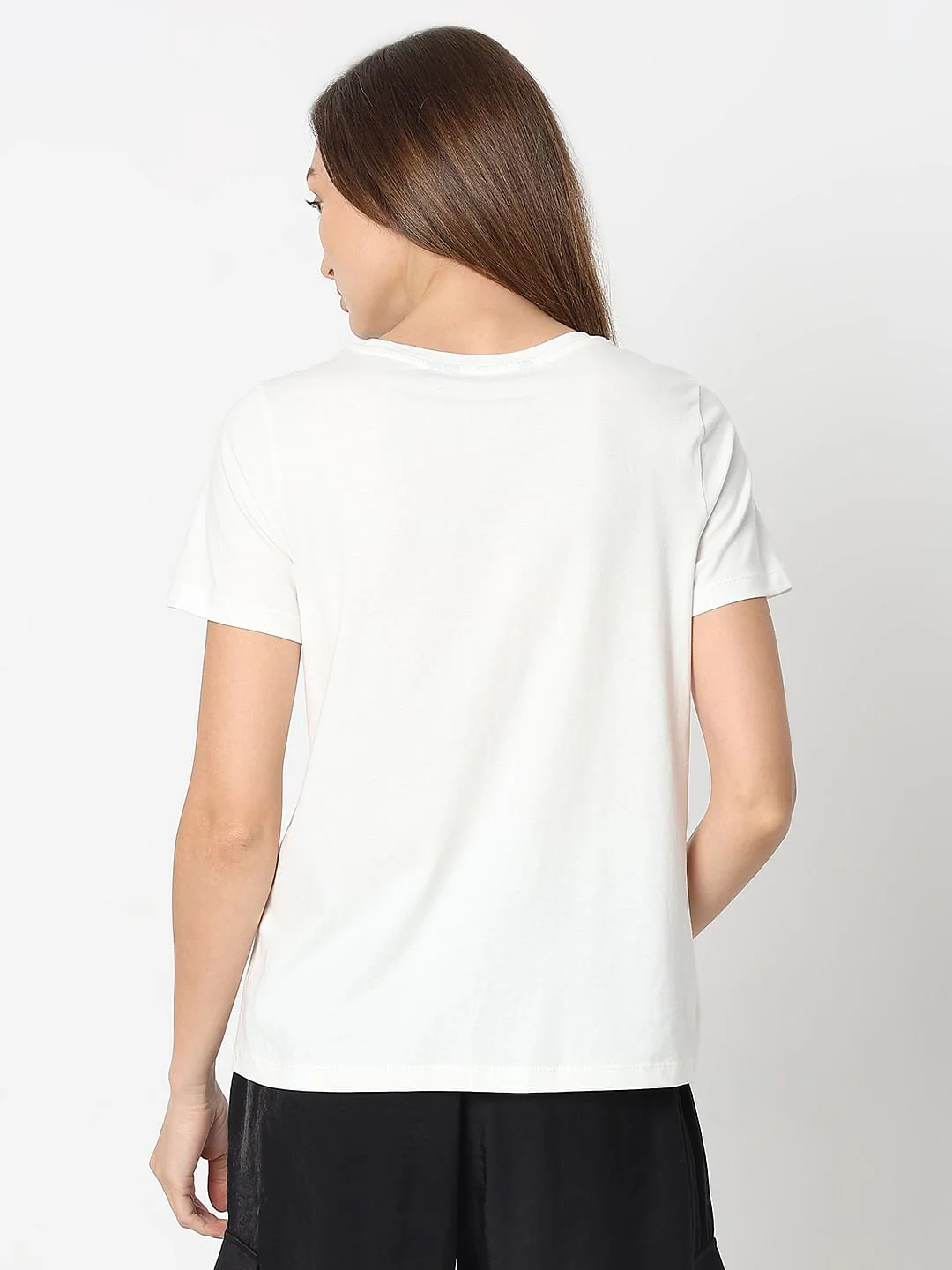 White Graphic Print T-Shirt - Image 4