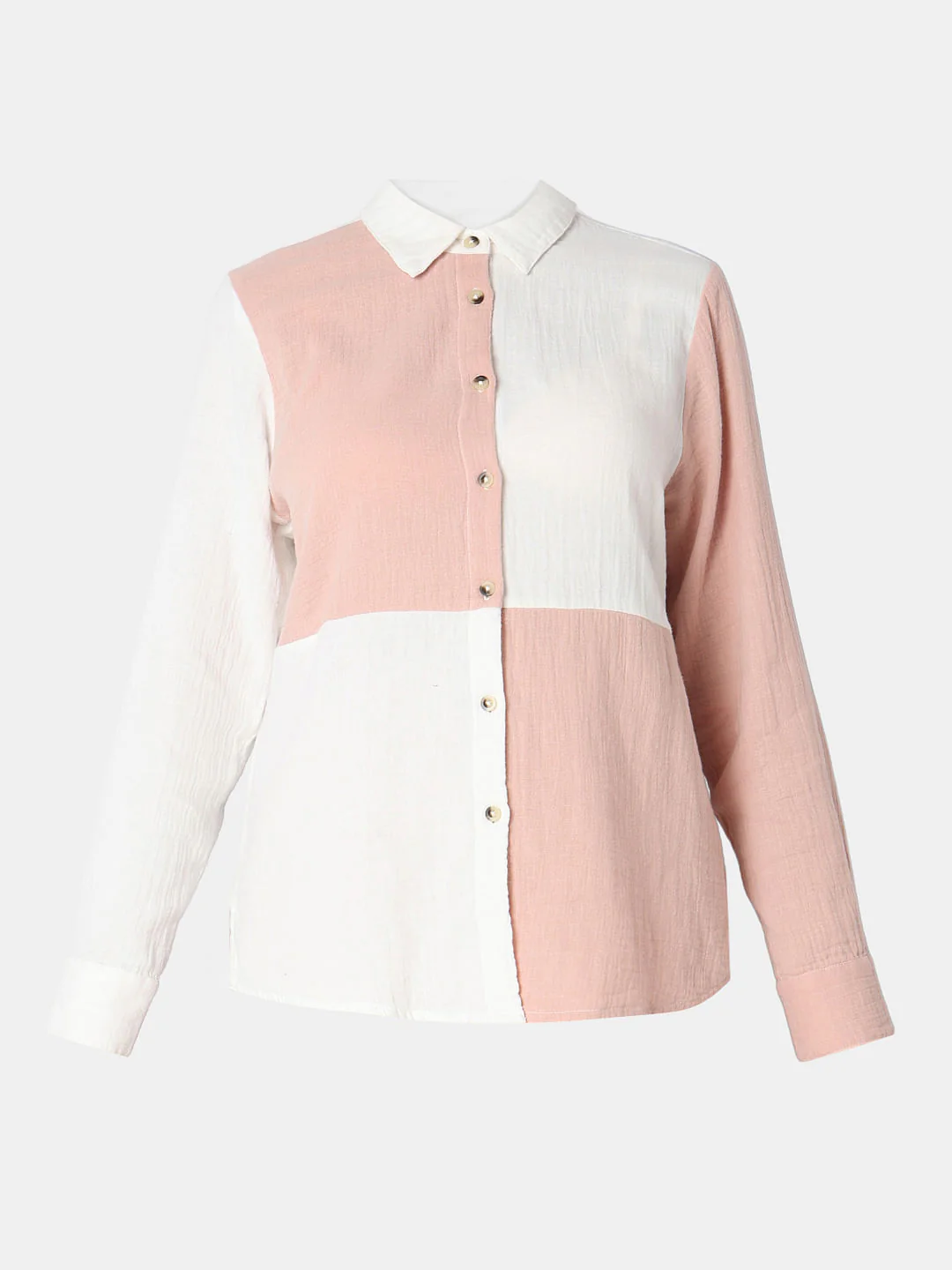 Pink Colourblocked Co-Ord Set Shirt - Image 7