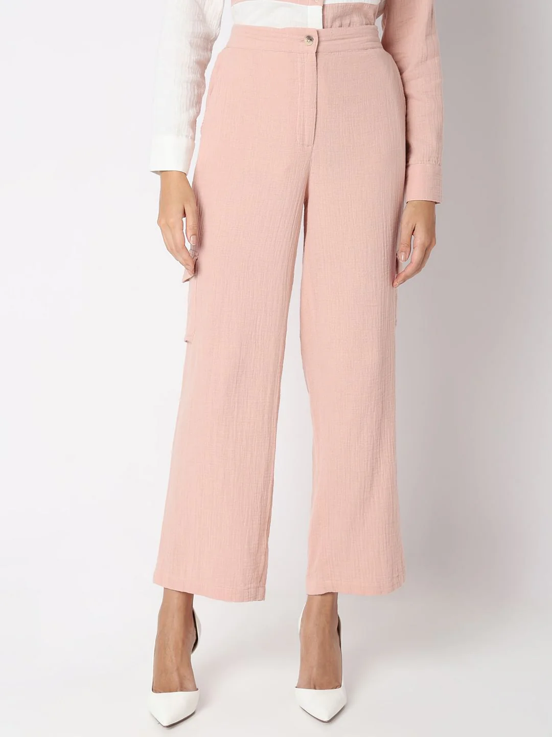 Pink High Rise Co-Ord Set Pants - Image 2