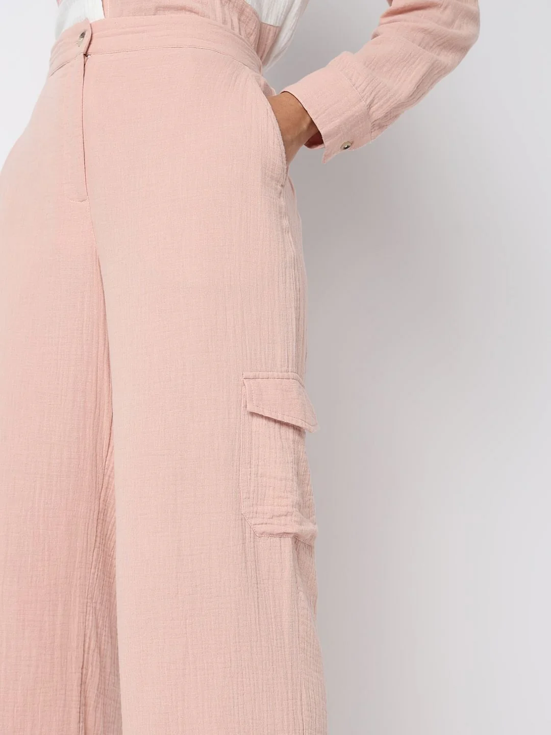 Pink High Rise Co-Ord Set Pants - Image 6