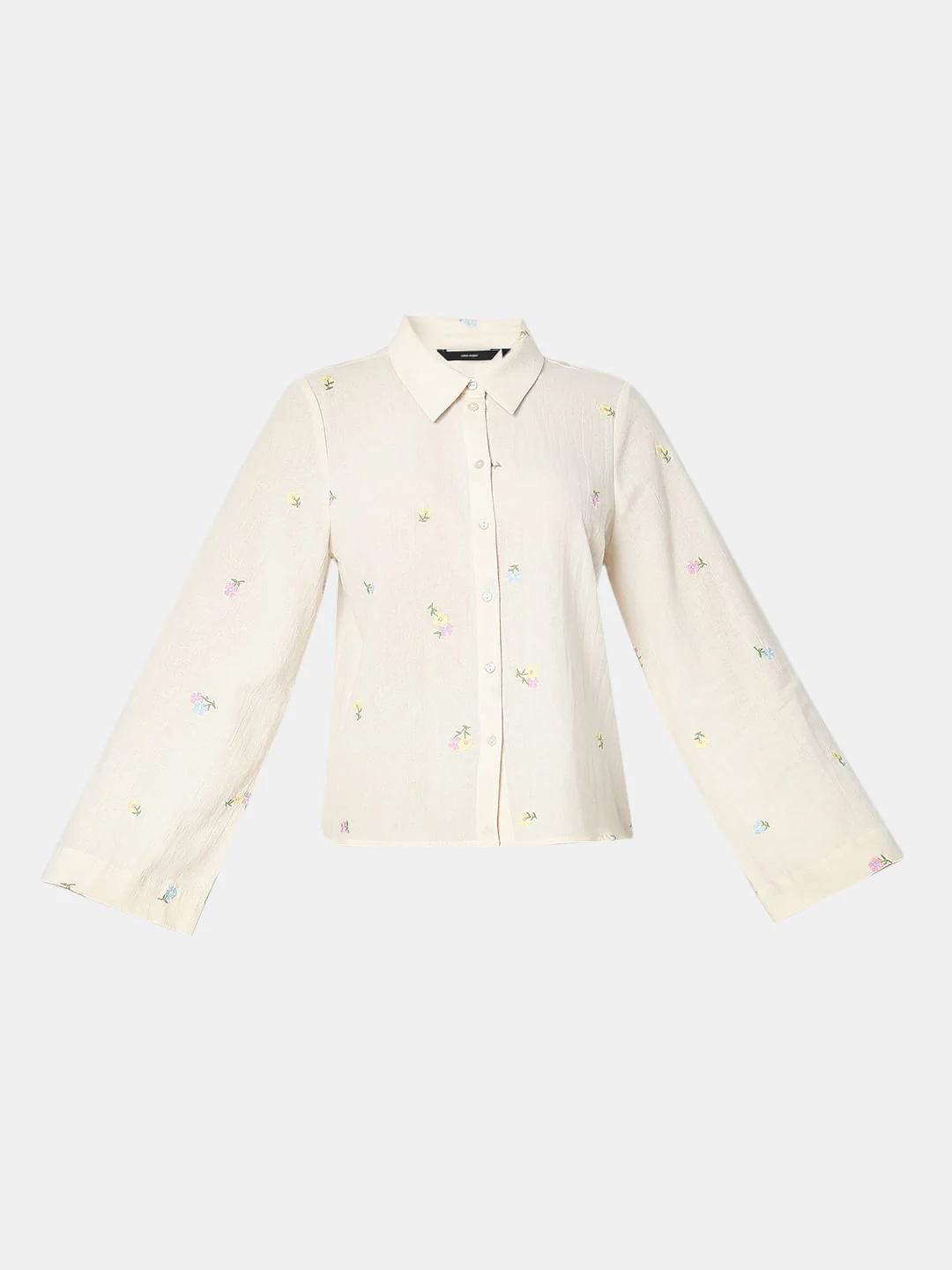 Off-White Embroidered Cotton Shirt - Image 7