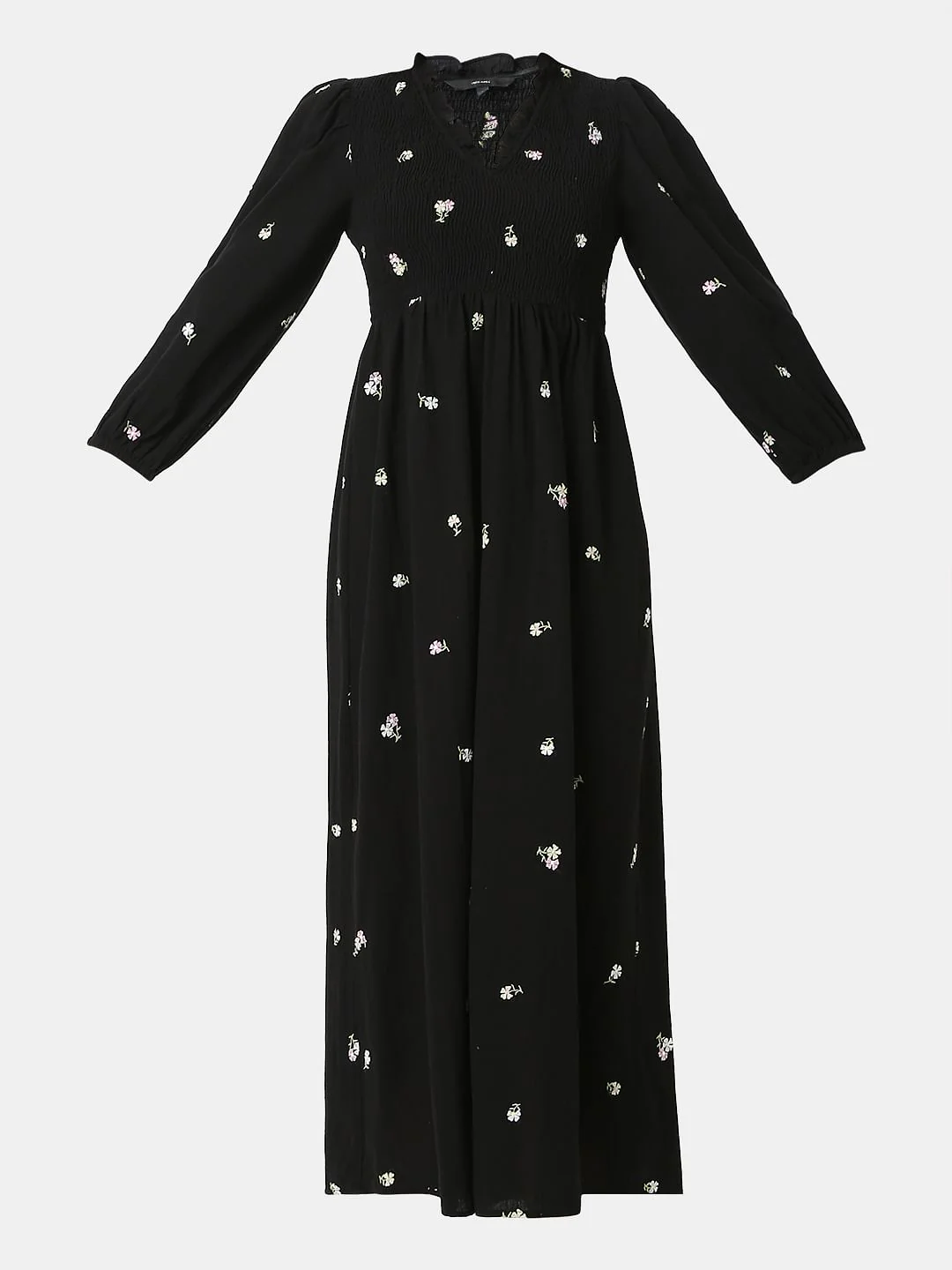 Black Printed Midi Dress - Image 6