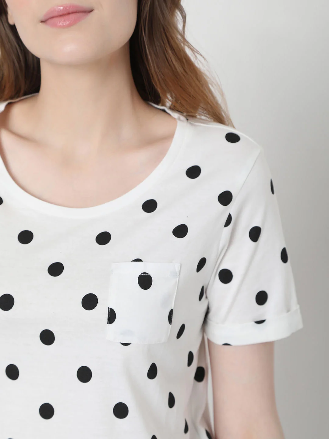 Monochrome Polka Dot Pyjama Set - Image 6