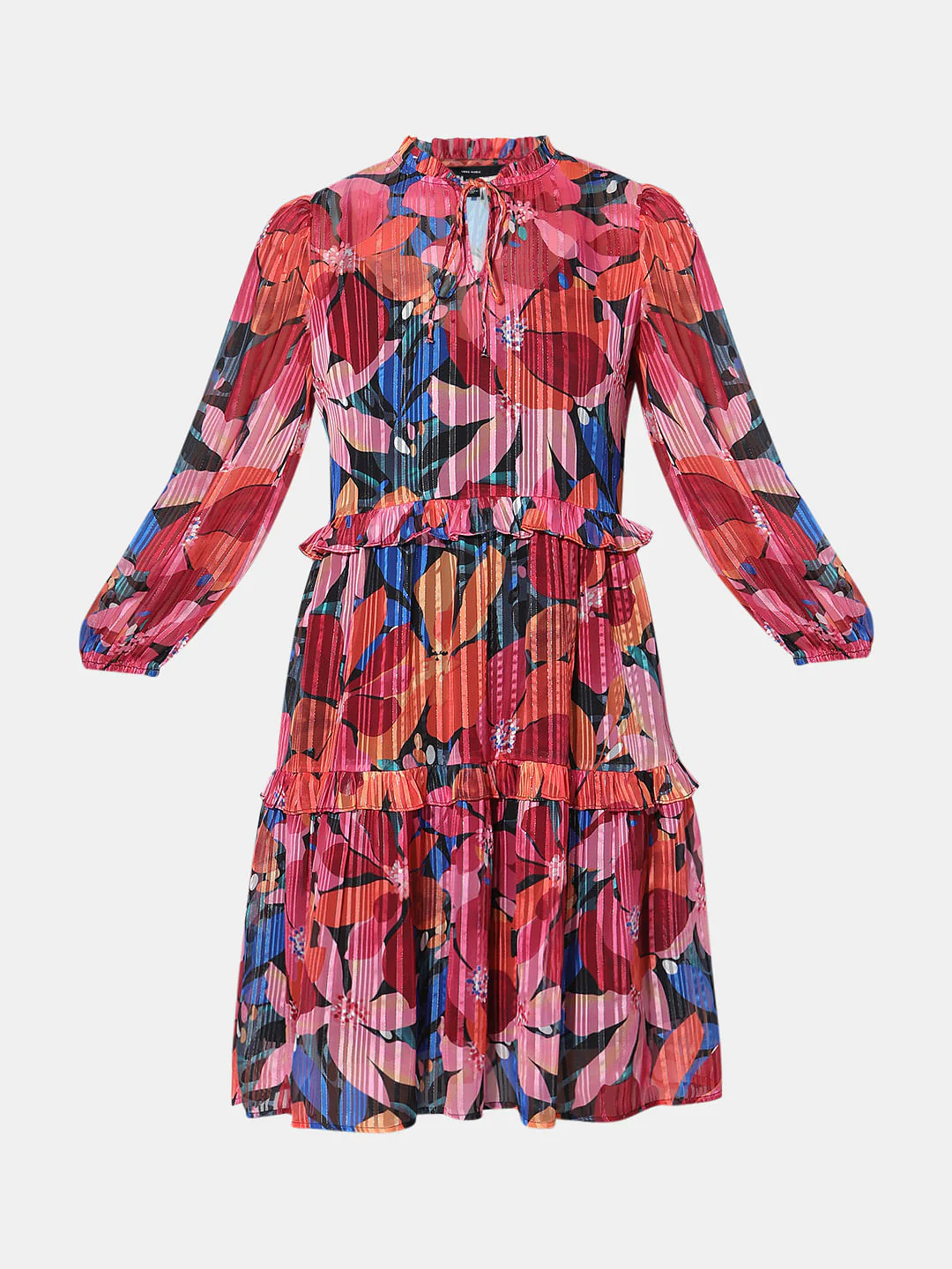 Pink Floral Print Shift Dress - Image 7