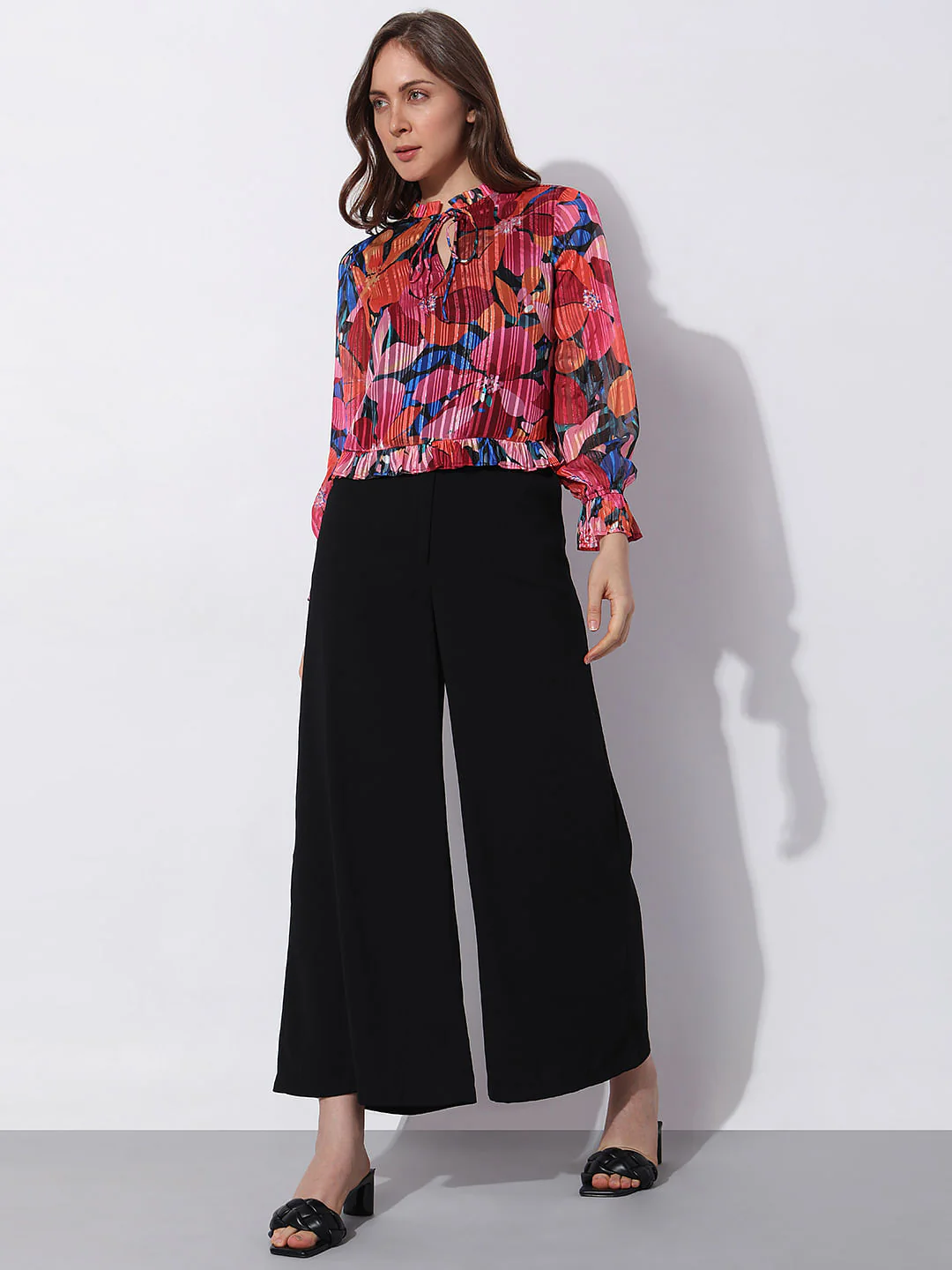 Pink Floral Print Top - Image 5