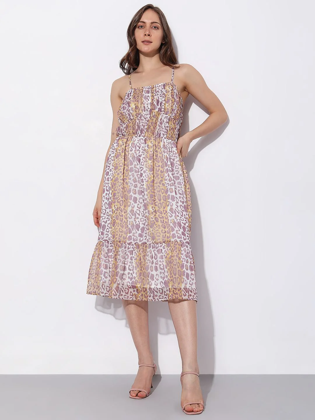 Multi-Coloured Animal Print Dress - Image 2