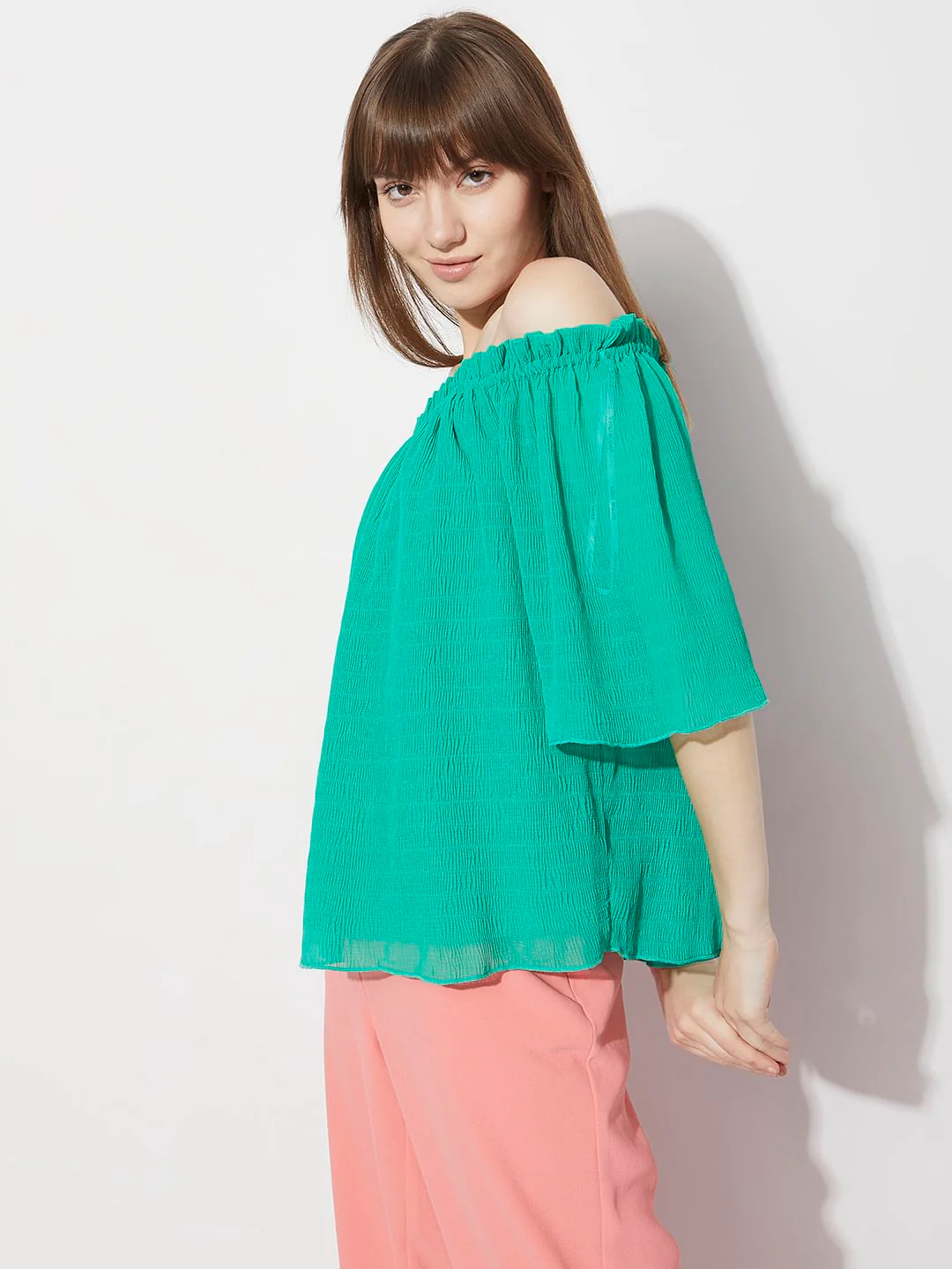 Green Off-Shoulder Top - Image 3