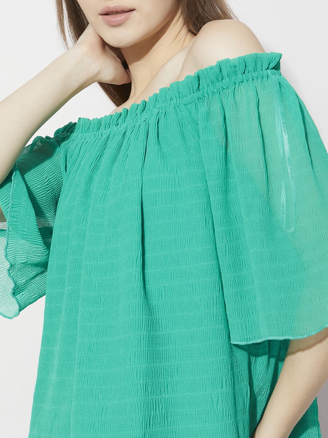 Green Off-Shoulder Top - Image 6