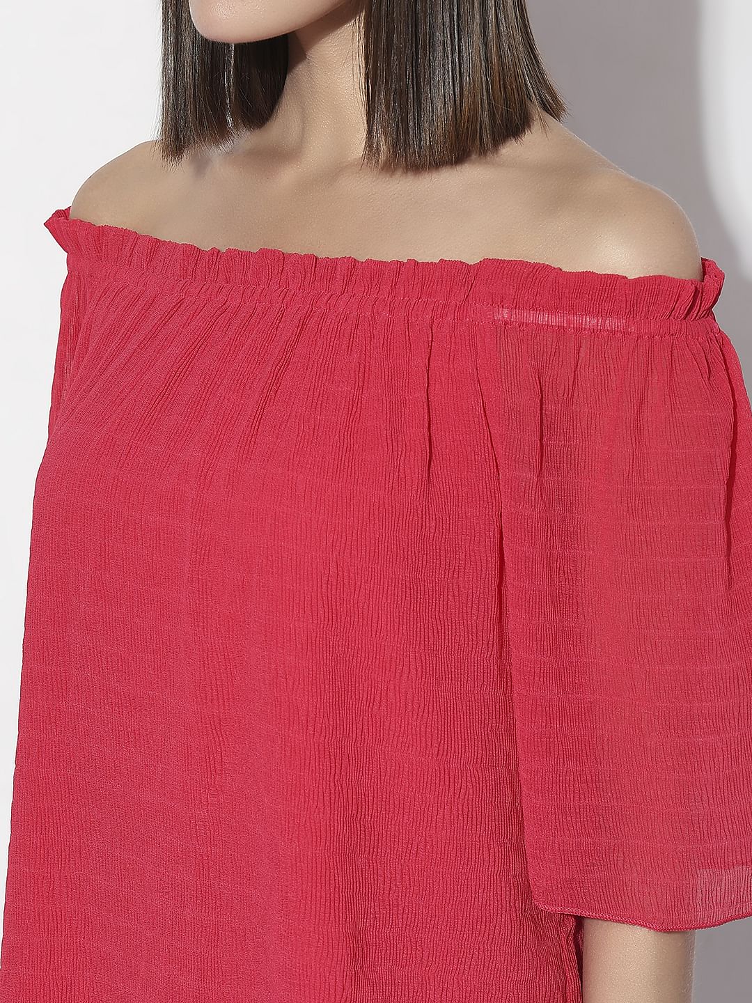 Red Off-Shoulder Top - Image 8