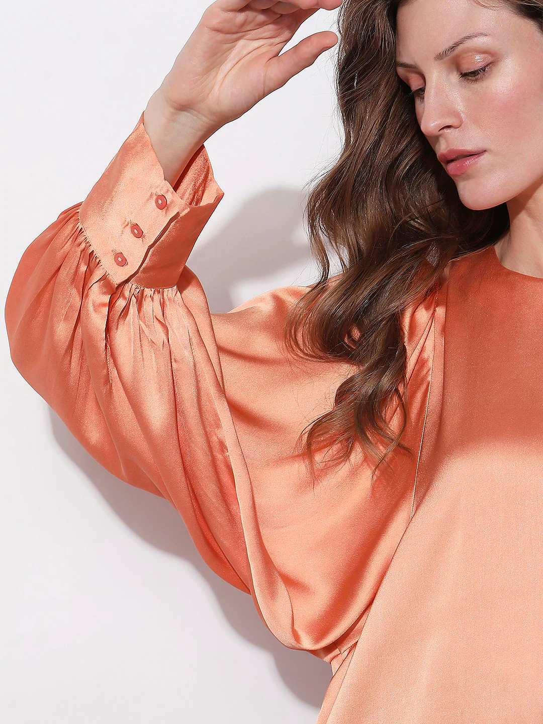 Orange Batwing Sleeves Top - Image 5