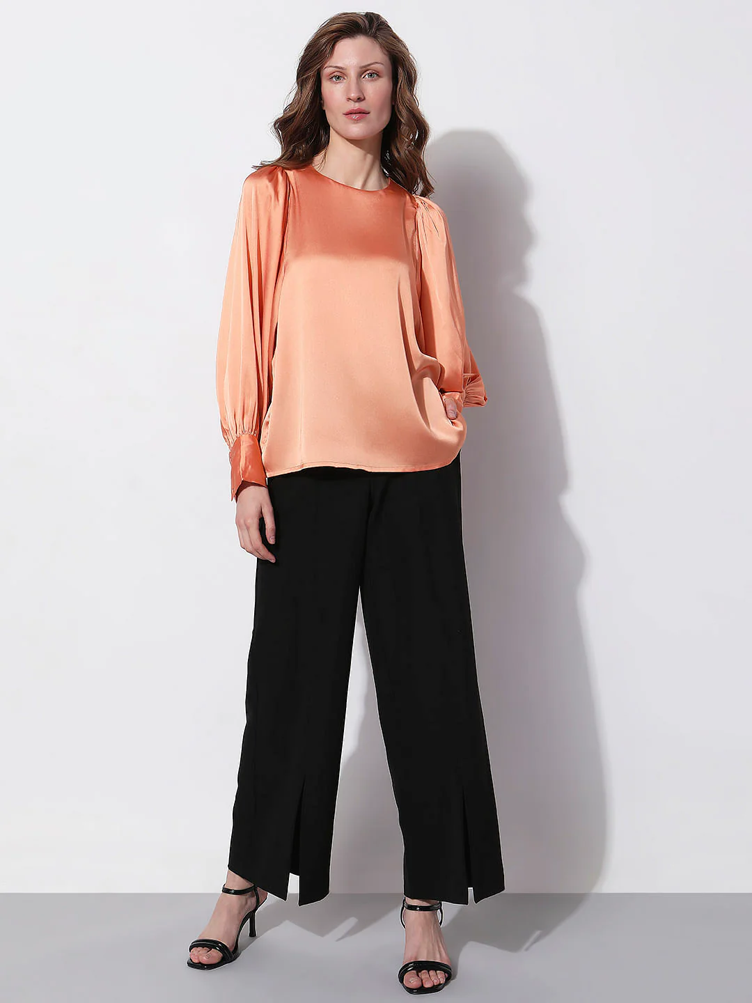Orange Batwing Sleeves Top - Image 6