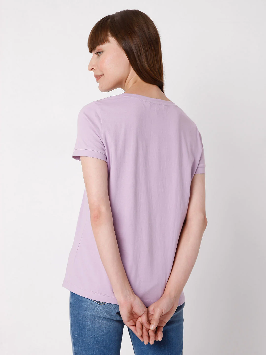 Lavender Graphic Print T-Shirt - Image 4